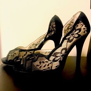 Sexy black stilettos